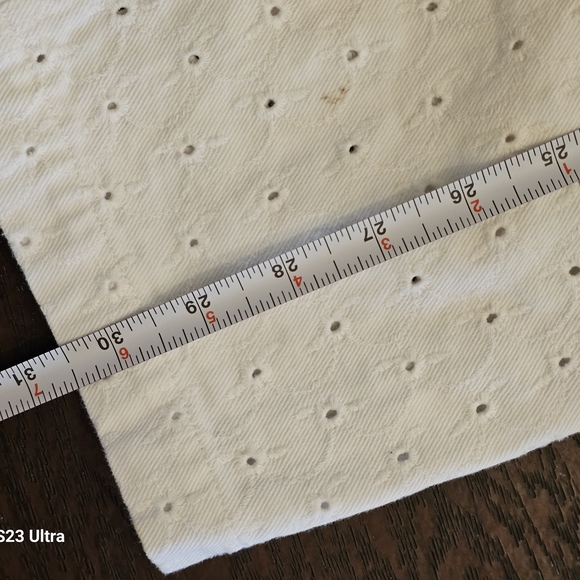 Lauren Jeans Co. Ralph Lauren White Eyelet Women Jeans - Picture 8 of 13